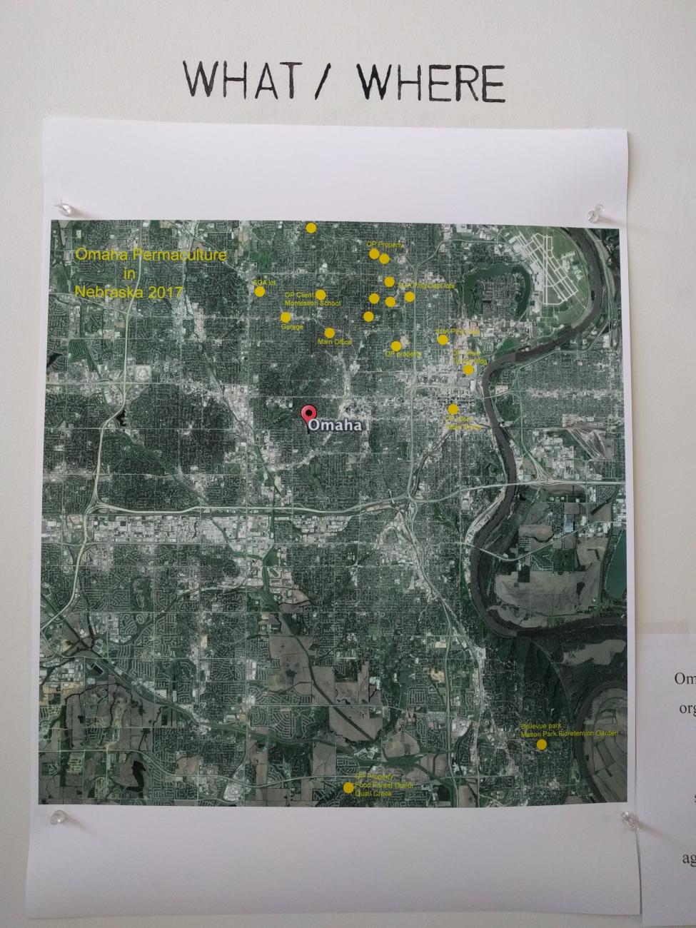 Omaha Permaculture site map